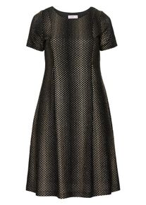 sheego Style, Damen Cocktailkleid, Gold / Schwarz