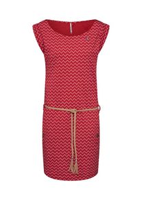 Ragwear, Damen Kleid 'Tag Zig Zag', Beige / Rot