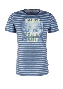 Q/S Designed By, Herren Shirt, Blau / Hellblau / Gelb