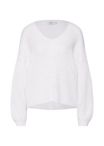 Only, Damen Pullover 'onlHILDE L/S V-NECK PULLOVER CC KNT', Weiß