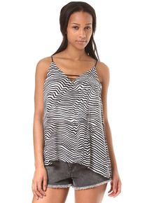 Volcom, Damen 'Thx Its New' Top, Schwarz / Weiß