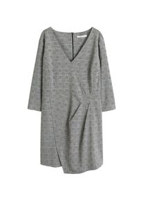 Violeta by Mango, Damen Kleid 'Neon', Grau