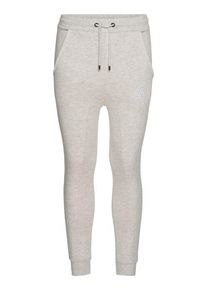 SikSilk, Herren Jogginghose 'SikSilk skinny jogger', Grau / Wei&szlig;