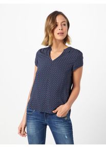 Esprit, Damen Bluse, Navy / Hellrot / Weiß