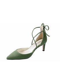 Heine, Damen Pumps, Gr&uuml;n