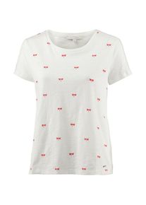 Tom Tailor, Damen T-Shirt, Hellrot / Weißmeliert