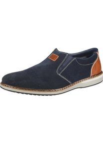 Rieker, Herren Slipper, Navy / Cognac