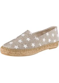 macarena, Damen Espadrilles, Silber / Wei&szlig;