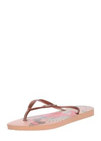 Havaianas, Damen Zehensandalen 'Tropical', Beige / Nude / Orangerot