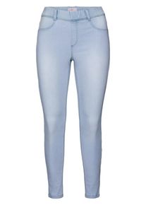 sheego Denim, Damen Stretchjeans 'Die Jeggings', Hellblau