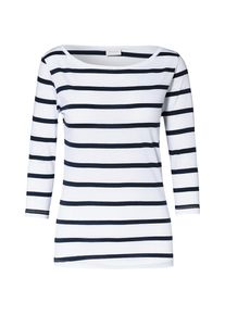 Vila, Damen Longleeve, Nachtblau / Wei&szlig;