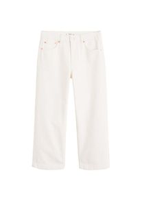 Mango, Damen Jeans 'Culotte', Weiß