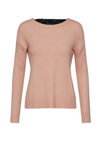 Véro Moda VERO MODA, Damen Pullover 'VMRANA LS V BACK BLOUSE BF', Rosa