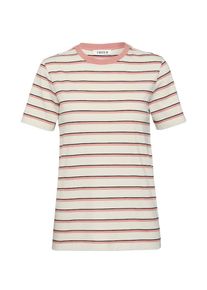 EDITED, Damen T-Shirt 'Leila', Pink / Weiß