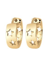 Elli, Damen Ohrringe 'Sterne', Gold