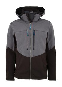 Icepeak, Herren Softshelljacke 'Lefty', Grau / Schwarz