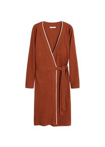 Mango, Damen Kleid 'Cintia', Karamell / Weiß
