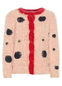 name it, M&auml;dchen Flauschiger Strick-Cardigan, Altrosa