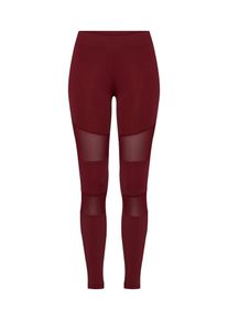 Urban Classics, Damen Leggins 'Ladies Tech Mech', Weinrot