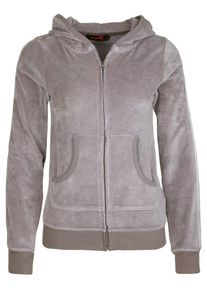 miss goodlife, Damen Sweatjacke 'Nicky Palms', Taupe