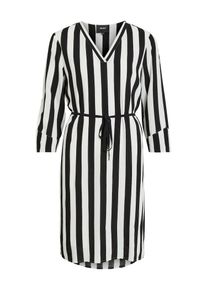 Object, Damen Kleid, Schwarz / Weiß