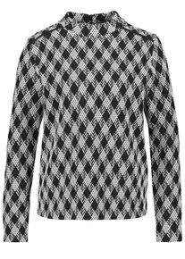 Taifun, Damen Shirt, Schwarz / Weiß
