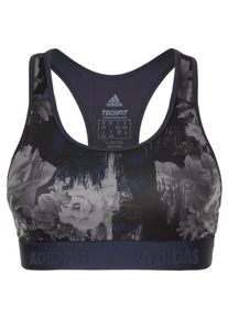adidas Performance, Damen Sport-BH 'Don't Rest AlphaSkin', Dunkelblau / Hellgrau