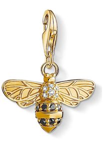 Thomas Sabo, Damen Charm-Einhänger 'Biene, 1449-414-39', Gold / Schwarz / Weiß