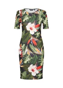 Dorothy Perkins, Damen Kleid, Grün / Orangerot