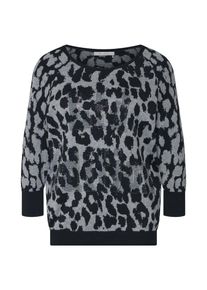 monari, Damen Pullover, Grau / Schwarz