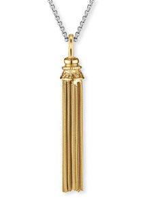 Engelsrufer, Damen Kette 'Quaste, ERN-Lilquaste-G', Goldgelb / Silber