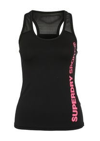 Superdry, Damen Sporttop, Pink / Schwarz