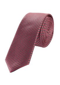 s.Oliver BLACK LABEL, Herren Krawatte, Dunkelgrau / Rot