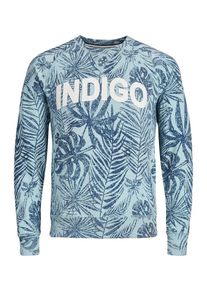 PRODUKT, Herren Sweatshirt, Marine / Hellblau / Wei&szlig;