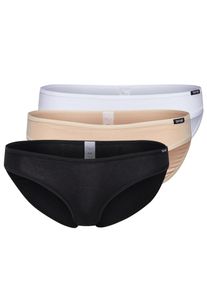 Skiny, Damen 'Advantage Cotton Rio' Slip, Nude / Schwarz / Wei&szlig;