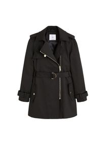 Mango, Damen Trenchcoat 'Barbados', Schwarz