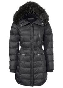 Heine, Damen Parka mit abnehmbarer Kapuze, Schwarz