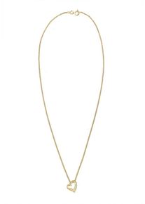 Diamore, Damen Kette 'Herz', Gold / Transparent