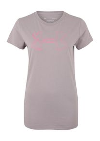 Under Armour, Damen Funktionsshirt 'GRAPHIC BL CLASSIC CREW', Grau / Pink