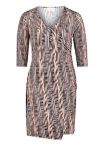 Cartoon, Damen Kleid, Ultramarinblau / Pfirsich / Weiß