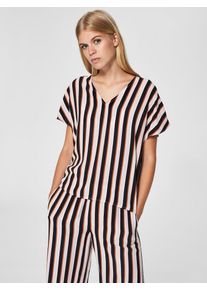 Selected Femme, Damen Bluse, Creme / Bronze / Schwarz