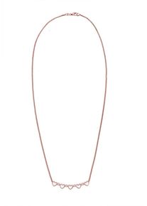 Diamore, Damen Kette, Rosegold / Weiß