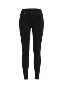 7 For All Mankind, Damen Jeans 'HW SKINNY CROP', Black Denim