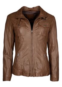 Mustang, Damen Lederjacke 'Cat', Braun