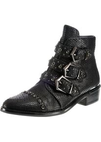 Alma en Pena, Damen Stiefeletten, Schwarz / Silber