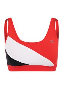 Calvin Klein Performance, Damen Sport-BH, Rot / Weiß