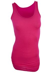 Natural Born Yogi, Damen Tank-shirt 'wonderful Words', Himbeer