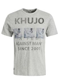 Khujo, Herren T-Shirt ' Uslo Surf', Graumeliert