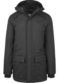 Urban Classics, Herren Parka, Schwarz