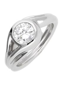Esprit, Damen Fingerring Silber Glamour Solitaire 'ESRG92036A', Silber